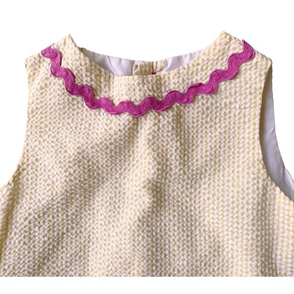 The Bailey Boys Girls Dress Seersucker Yellow White Flip Flops Back Butt… - Picture 6 of 12